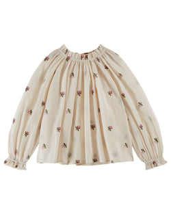 EMBROIDERED BLOUSE AC053 - CREME