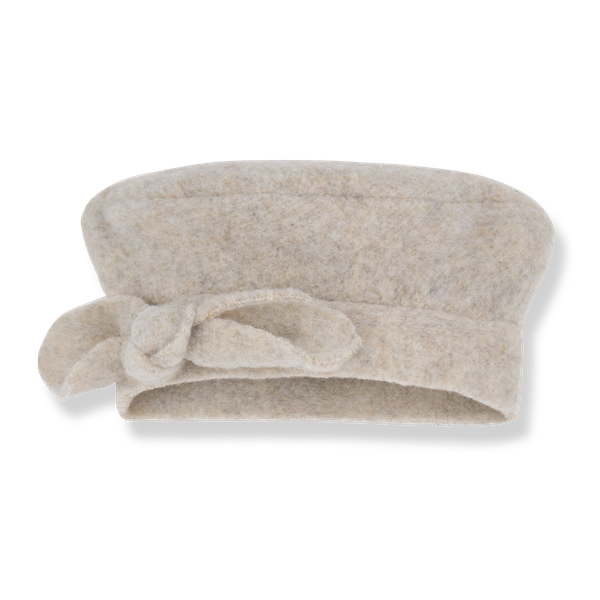LISBETH RECYCLED WOOL beret - tortora