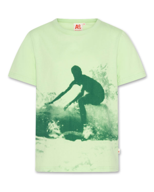 mat t-shirt wave - light green