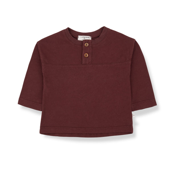 JAN LIGHT JERSEY henley t-shirt - melanzana