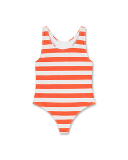 franzi swimmsuit stripes - red