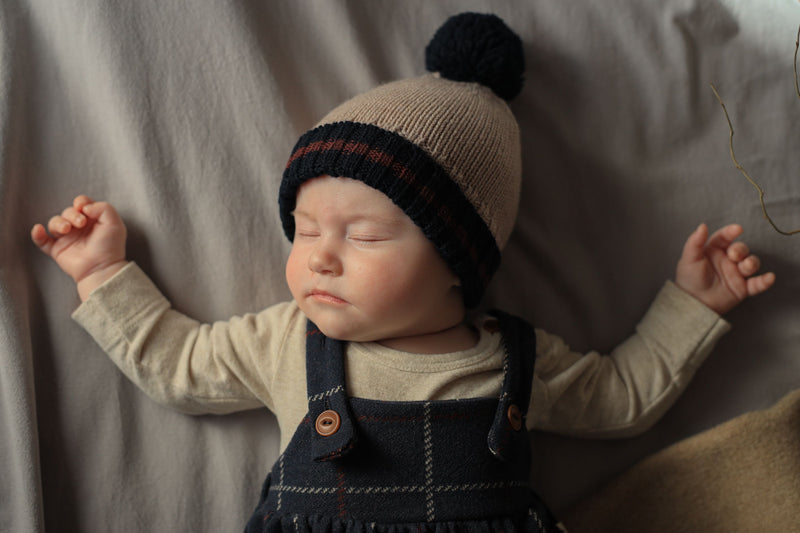 BRIAN KNITWEAR college beanie - tortora