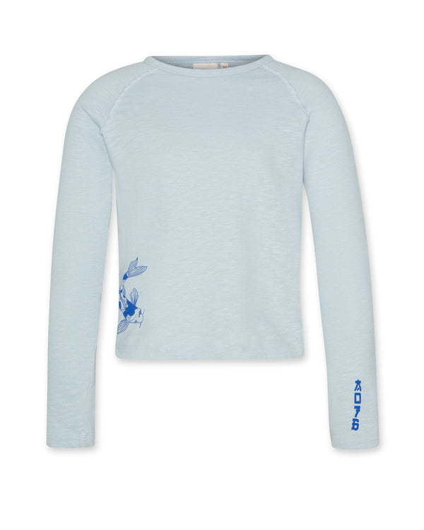 amvi t-shirt fish - sky blue