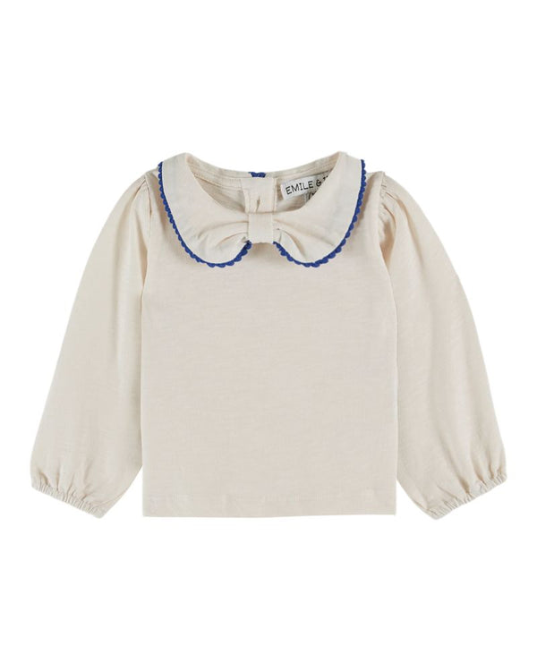 PICOT TEE SHIRT AC136 - CREME