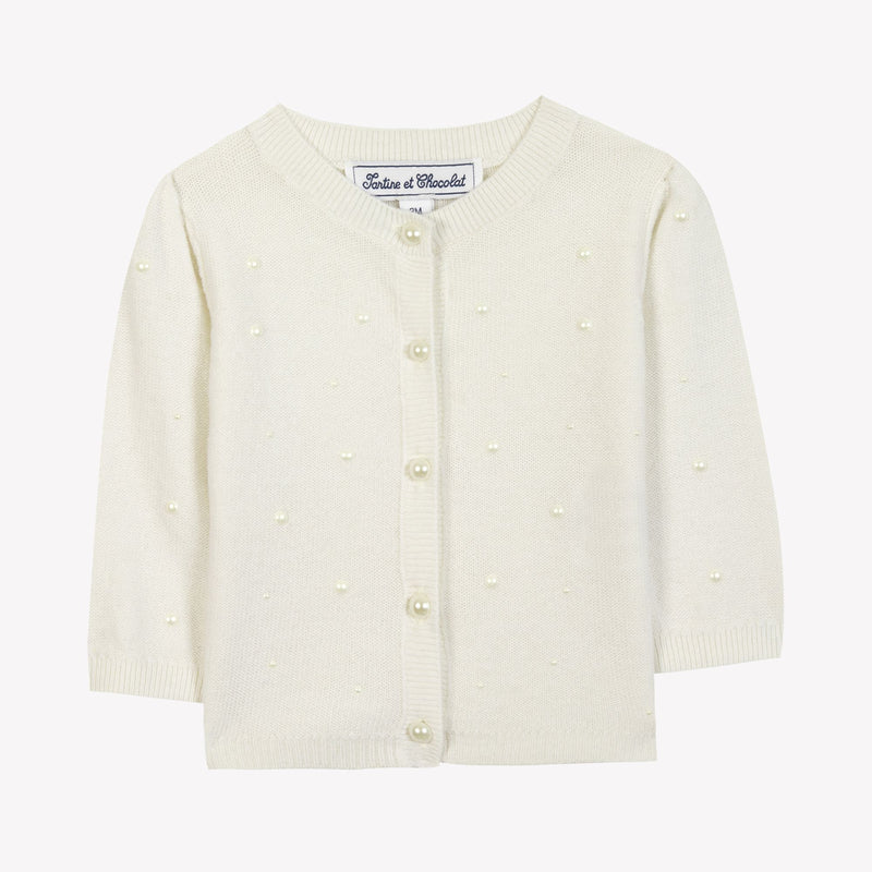 BABY JARDIN D HIVER CARDIGAN8 - Nacre CB18141