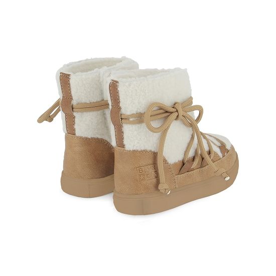 BASIL SKIMO BOUCLETTE - OFF WHITE-CAMEL