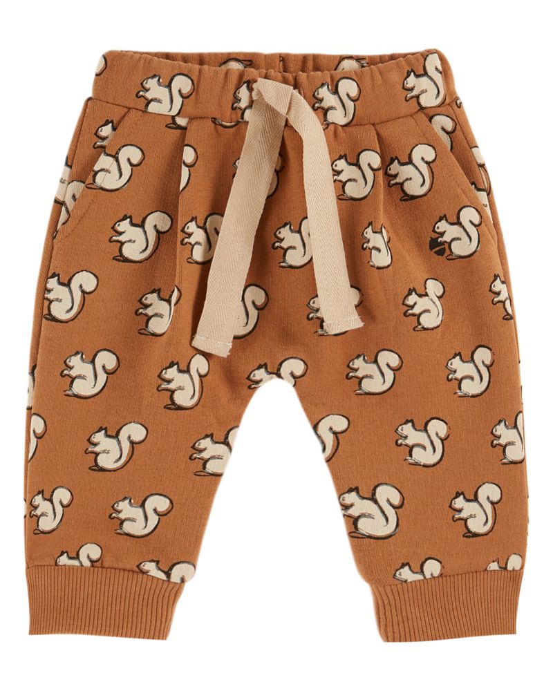 SQUIREL ALL OVER PRINTED JOGGER AC150 - PECAN