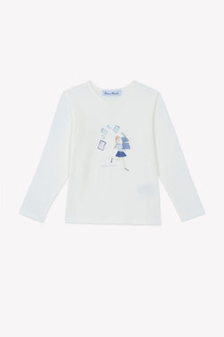 BACK TO SCHOOL F TEESHIRTA - Nacre (CB10002)