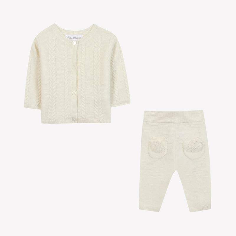 PREMIER TROUSSEAU MIXTE ENSEMBLE LONG 5 - Nacre (CB36010)
