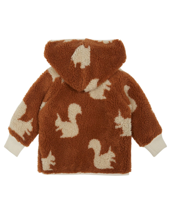 FAKE FUR BABY COAT AC174 - ECUREUIL