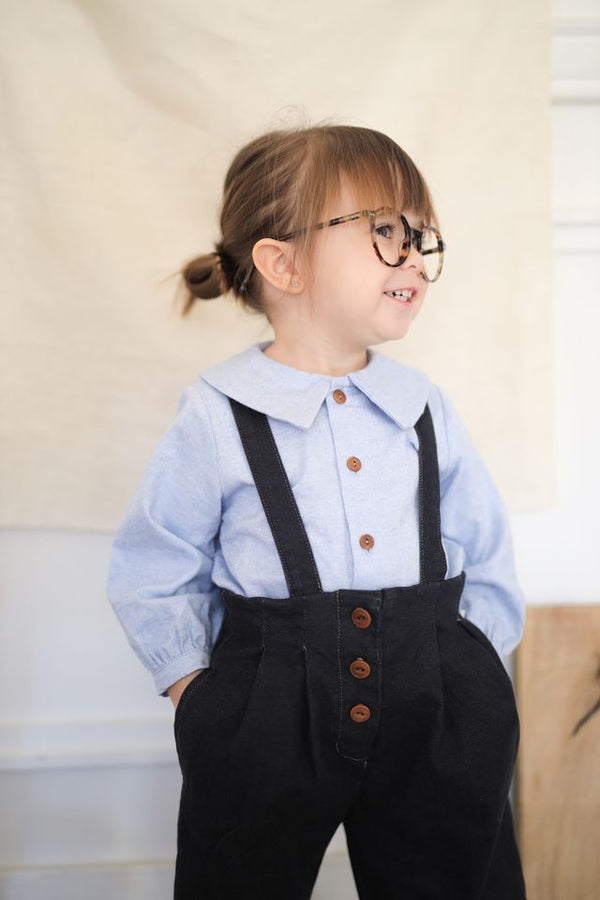 ELKE WASHED TWILL overall - dark-blue