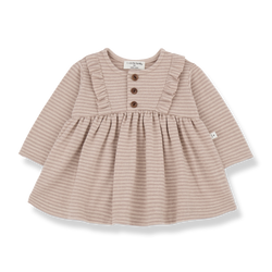 JASMIN STRIPED JERSEY dress - nude (light pink)
