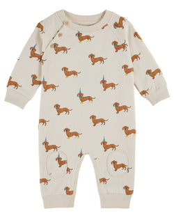 DOG FLEECE JUMPSUIT AC117B - DACHSHUND