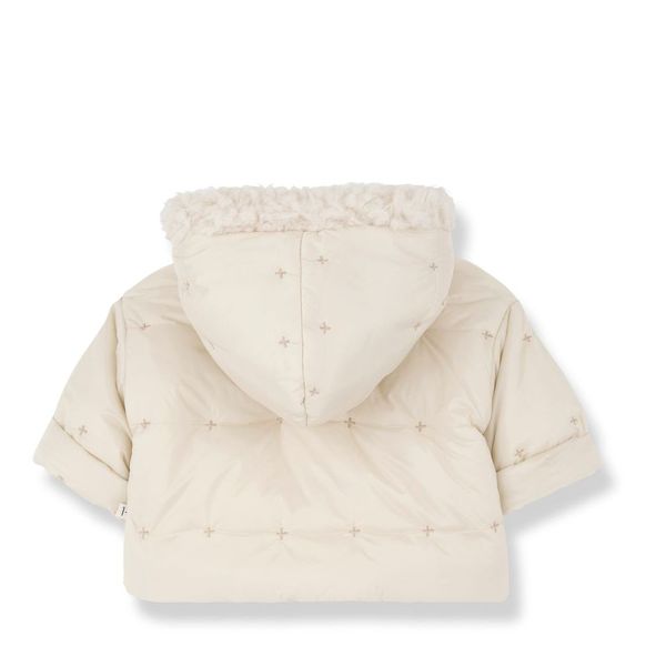 BENJAMIN NB PADDED MICROFIBER padded hood jacket - ecru