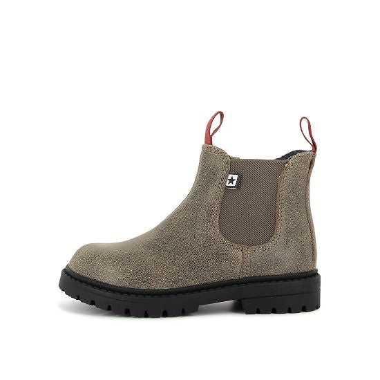 BOOTS CHELSEA USED LEATHER - TAUPE
