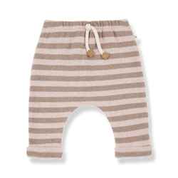 URIEL SOFT MEDIUM STRIPE FLEECE pants - nude (light pink)