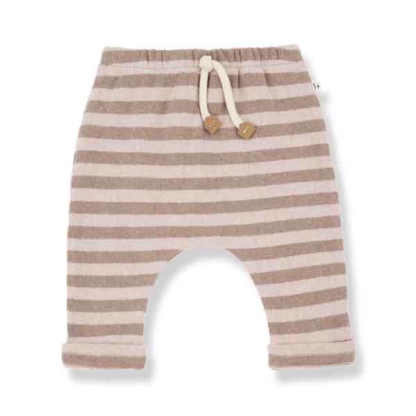 URIEL SOFT MEDIUM STRIPE FLEECE pants - nude (light pink)