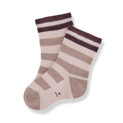 NIELS striped socks - nude