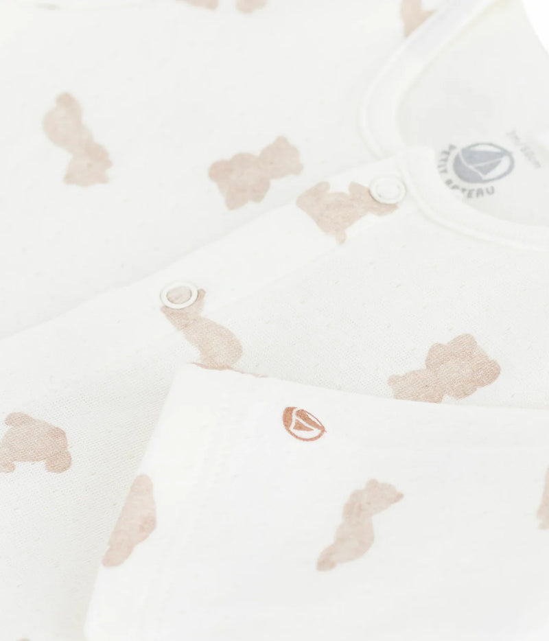 A0DRM Sleepsuit - Marshmallow/Brun