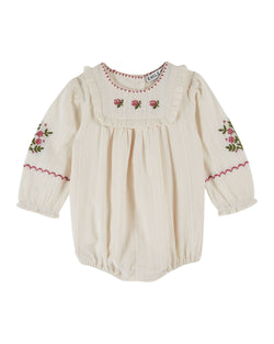 ROSEBUD BABY ROMPER AC200 - CREME