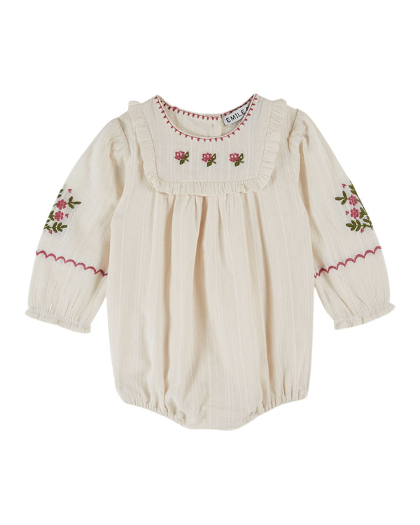 ROSEBUD BABY ROMPER AC200 - CREME