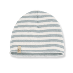 HONORE SOFT STRIPED FLEECE beanie - nuvola (light blue)