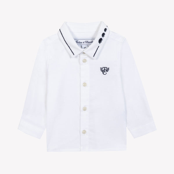 BABY CEREMONIE GARCON CHEMISE2 - Blanc (CB12011)