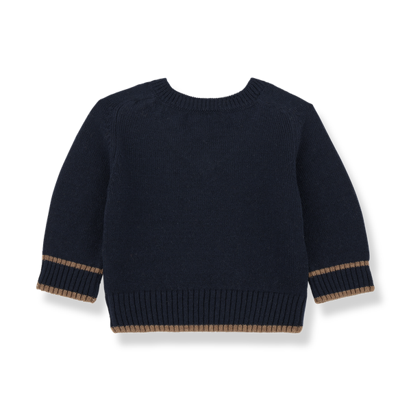 KASPER KNITWEAR argyle pullover - dark-blue