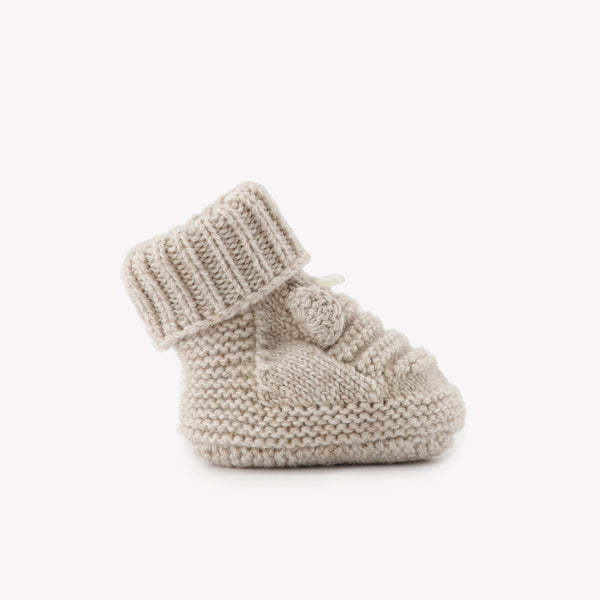 PREMIER TROUSSEAU GARCON CHAUSSONS 2 - Greige chiné (CB89010)