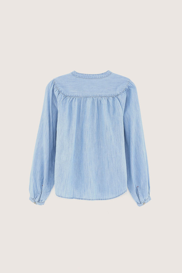 HOPSA52 D0557 SHIRT - LT BLUE STONE
