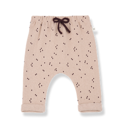 NORA SOFT PRINTED FLEECE pants - nude