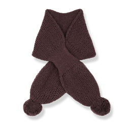 BRUNA-bb KNITWEAR scarf - melanzana
