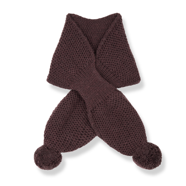 BRUNA-bb KNITWEAR scarf - melanzana