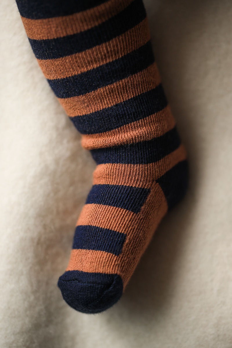 TINA striped tights - castagna