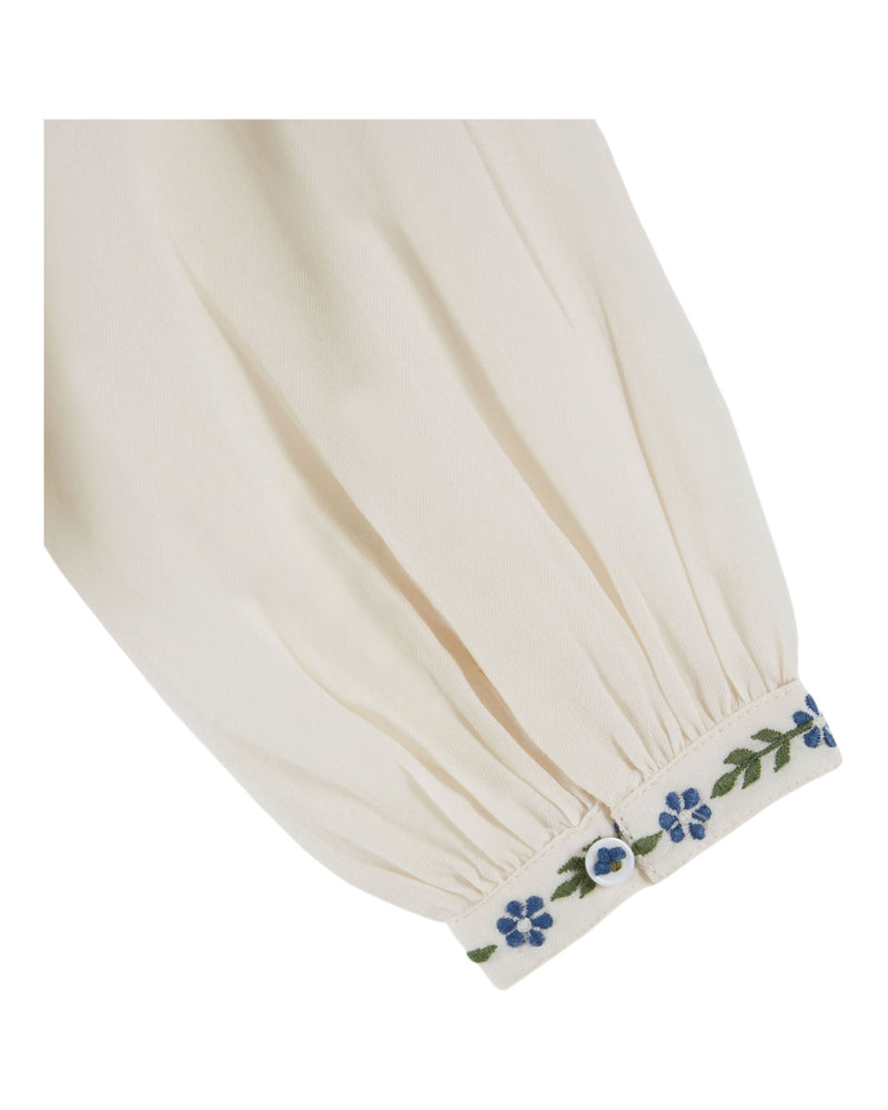 ETHNIC EMBROIDERED BLOUSE AC046 - CREME