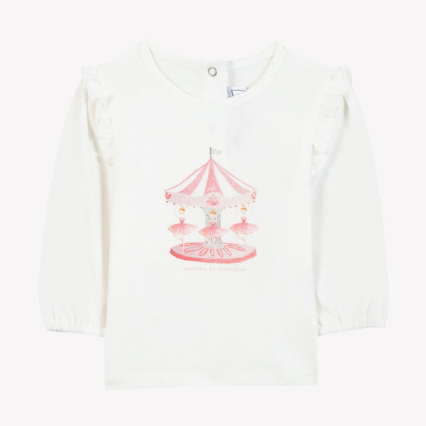 BABY PREPPY WINTER TEESHIRT1 - Praline CB10001