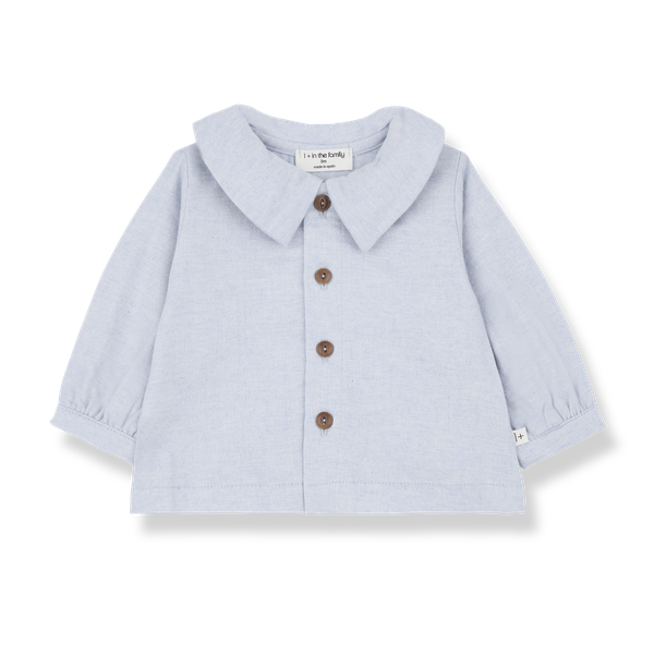 NADIA OXFORD collar blouse - blue