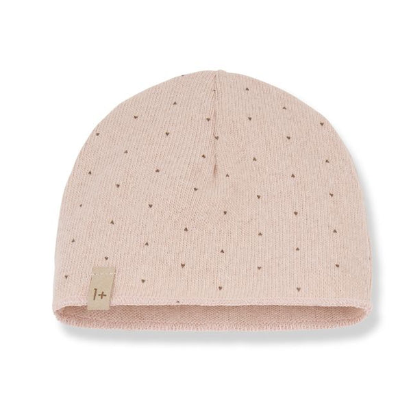 ARES SOFT PRINTED FLEECE beanie - nude (light pink)