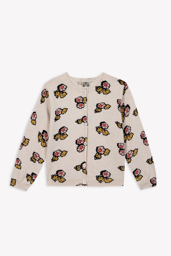 LILOU PRINT Cardigan - FLEUR FAROE BB18032