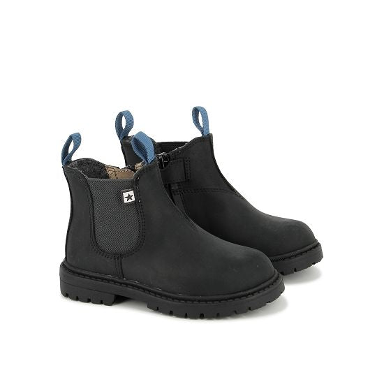 BOOTS CHELSEA CRAZY HORSE - BLACK