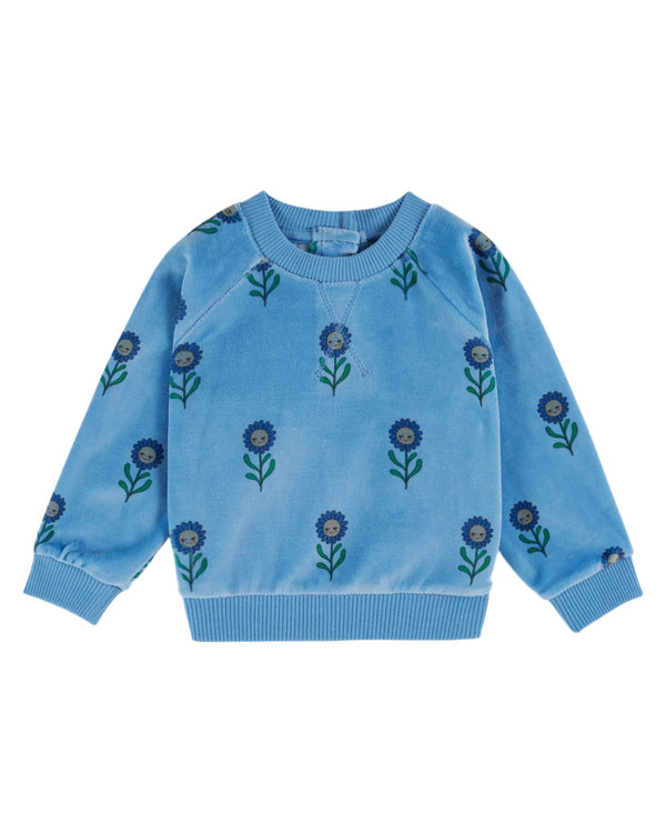 ALL OVER PRINTED VELVET SWEATSHIRT AC179B - MARGOT