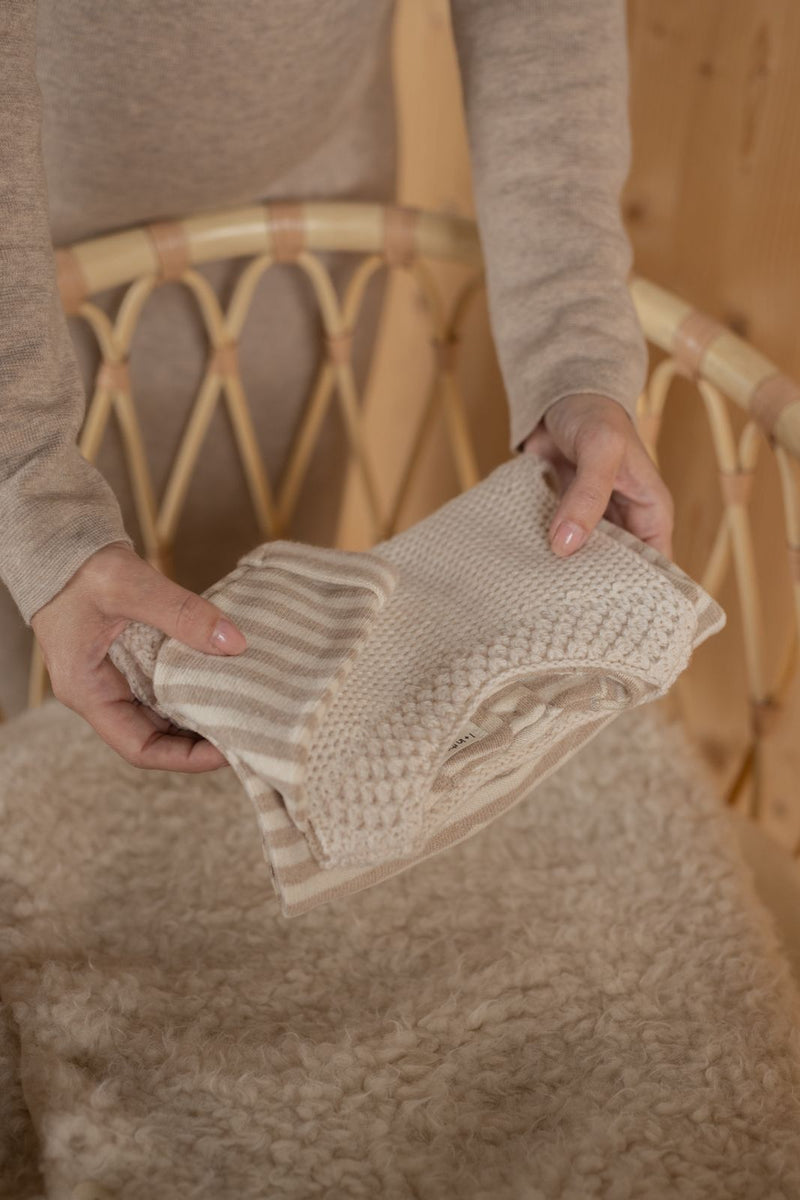 KARIN-nb KNITWEAR vest - ecru