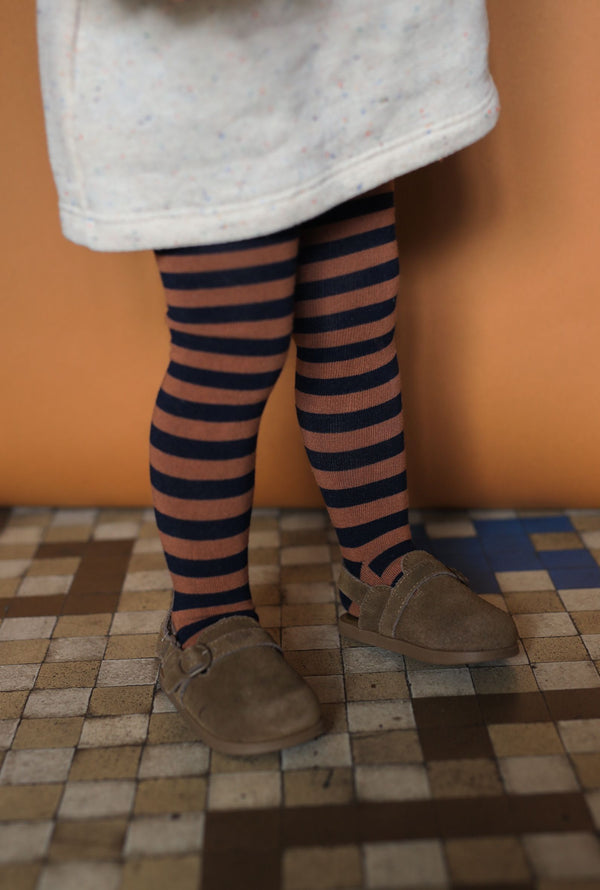 TINA striped tights - castagna