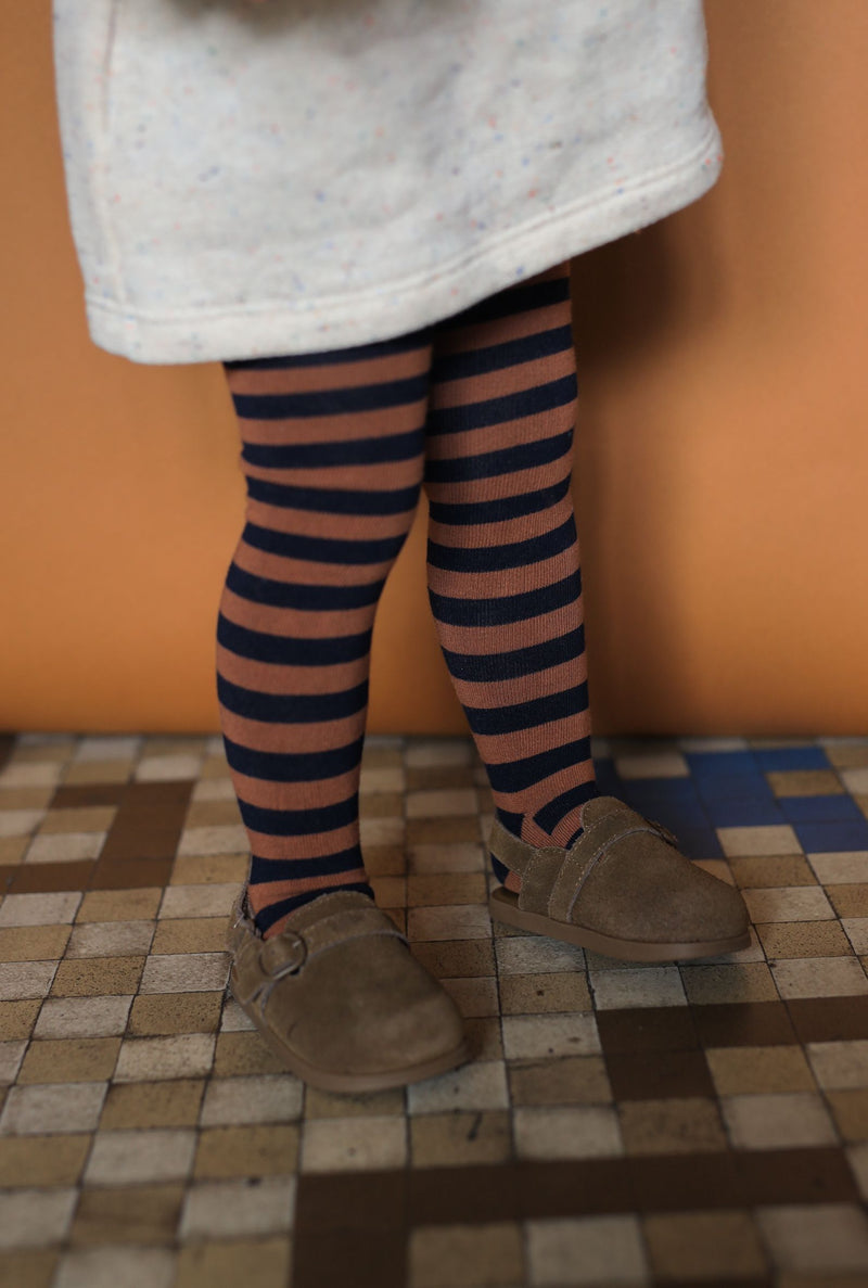 TINA striped tights - castagna