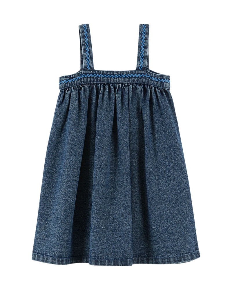 LOOSE STRAPS DRESS AC083A - DENIM