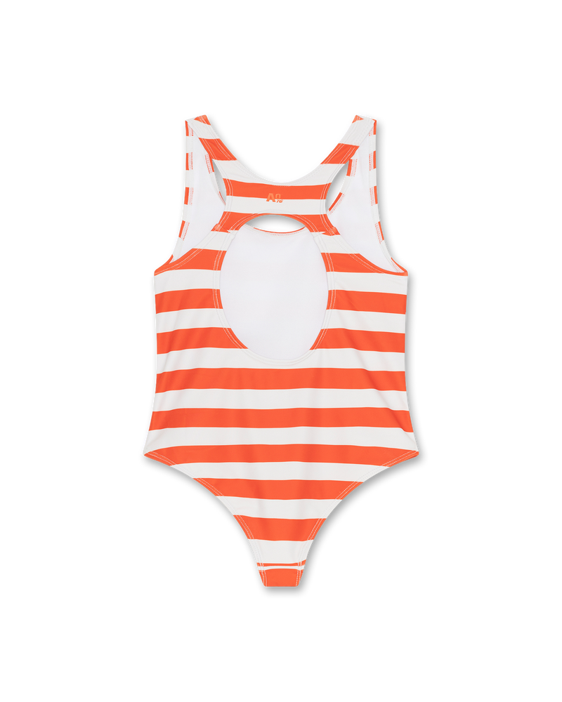 franzi swimmsuit stripes - red