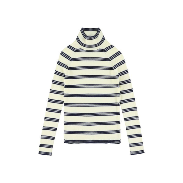 Camel Knitted Jumper - 46 Marine Stripe