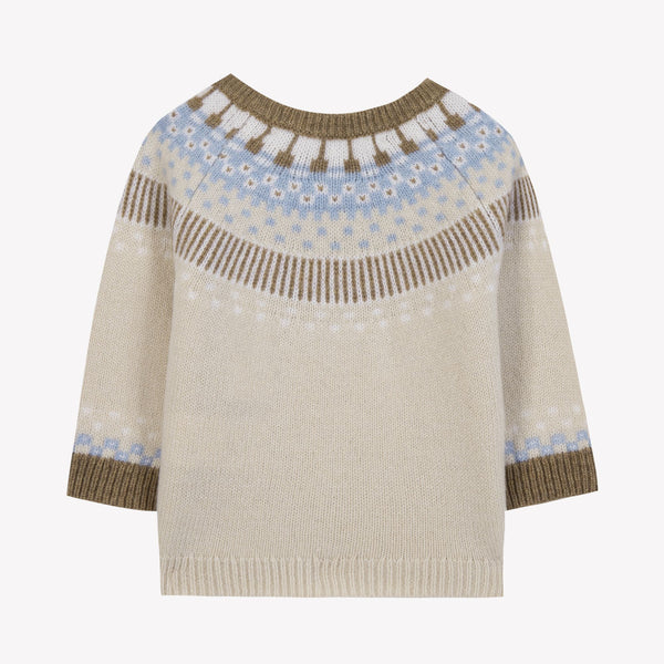 BABY DOUCEUR ALPINE PULL2 - Beige chiné (cb18031 )