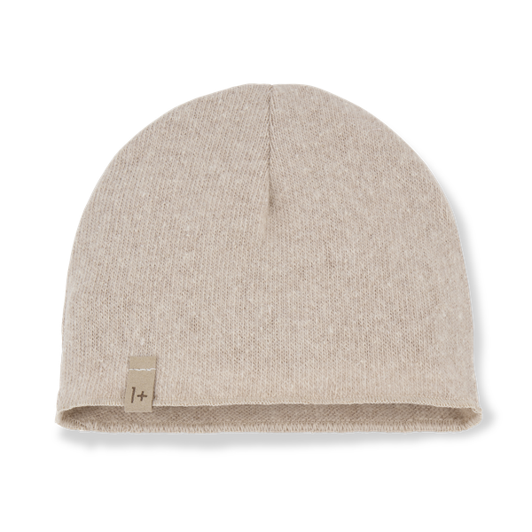 ELISE SOFT PLAIN FLEECE beanie - beige