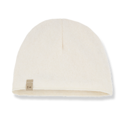 ELISE SOFT PLAIN FLEECE beanie - ecru